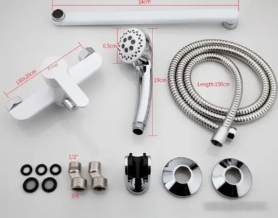 Смеситель FRAP F2241 (белый) - фото товара