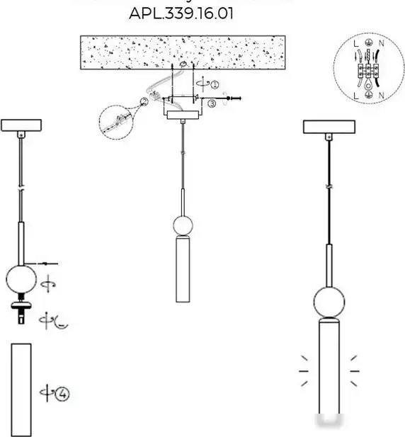 Подвесная люстра Aployt APL.339.06.01 – фото товара