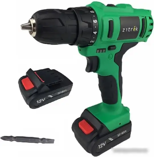 Дрель-шуруповерт Zitrek Greenpower 12-Li 063-4074 (с 2-мя АКБ, кейс) – фото товара