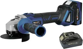 Угловая шлифмашина WATT WWS-18/125-1 BL 4.018.125.01 (с 2-мя АКБ) – изображение в каталоге