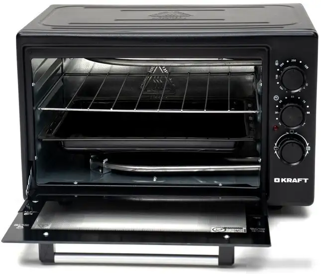 Мини-печь Kraft KF-MO3800BL (черный) - фото товара