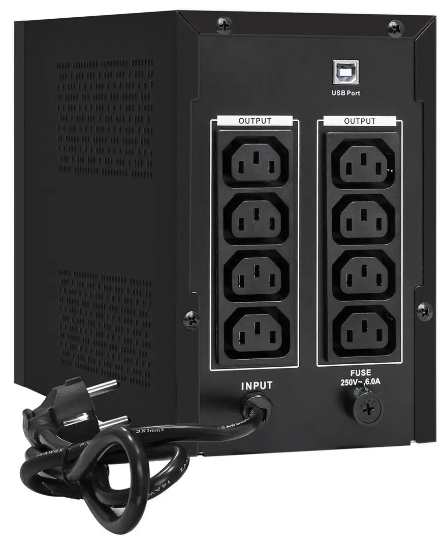 Источник бесперебойного питания ExeGate SpecialPro Smart LLB-1200.LCD.AVR.C13.RJ.USB – фото товара