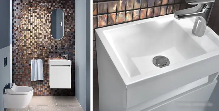 Belux Тумба с умывальником Мини НП40 (1, белый глянцевый) – фото товара