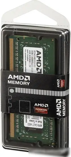 Оперативная память AMD 4GB DDR3 SO-DIMM 1600 МГц R534G1601S1S-UG – фото товара