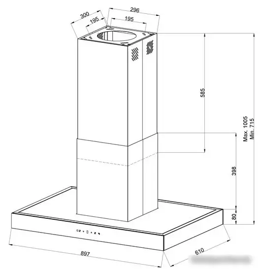 Кухонная вытяжка KUPPERSBERG Dudl 8 GW - фото товара