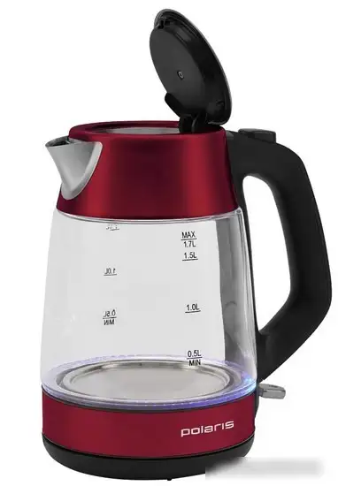 Электрический чайник Polaris PWK 1760CGL (красный) - фото товара