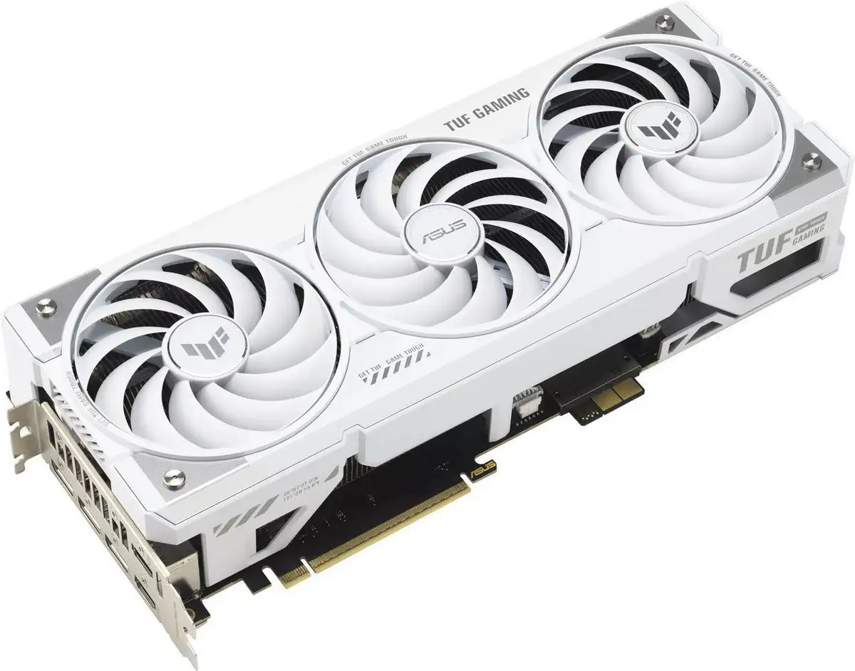 Видеокарта ASUS TUF Gaming GeForce RTX 5070 Ti 16GB GDDR7 BTF White OC Edition TUF-RTX5070TI-O16G-BTF-WHITE – фото товара