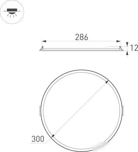 Светильник Arlight DL-Edge-R300-24W Day4000 034725 – фото товара
