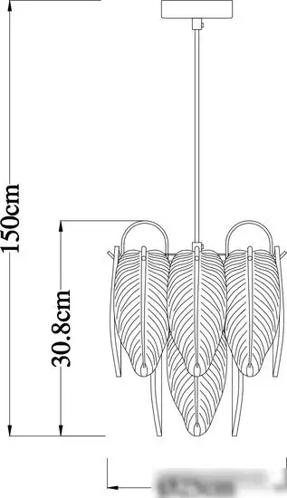 Подвесная люстра Arte Lamp Evie A4052SP-1SG – фото товара