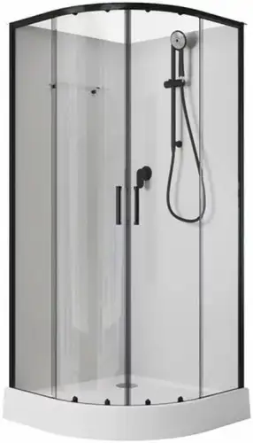 Душевая кабина Aquanet Passion Evo R 80 (черный) - изображение в каталоге
