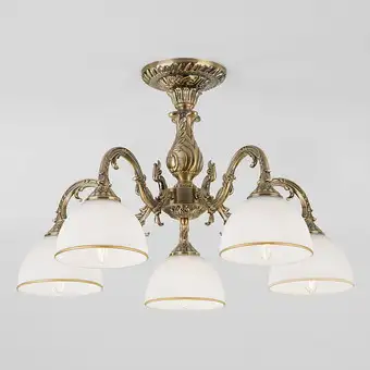 Люстра средней высоты Евросвет Caldera 60106/5 античная бронза – изображение в каталоге