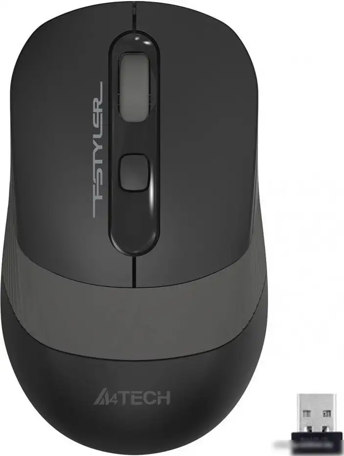 Мышь A4Tech Fstyler FG10S (черный/серый) – фото товара
