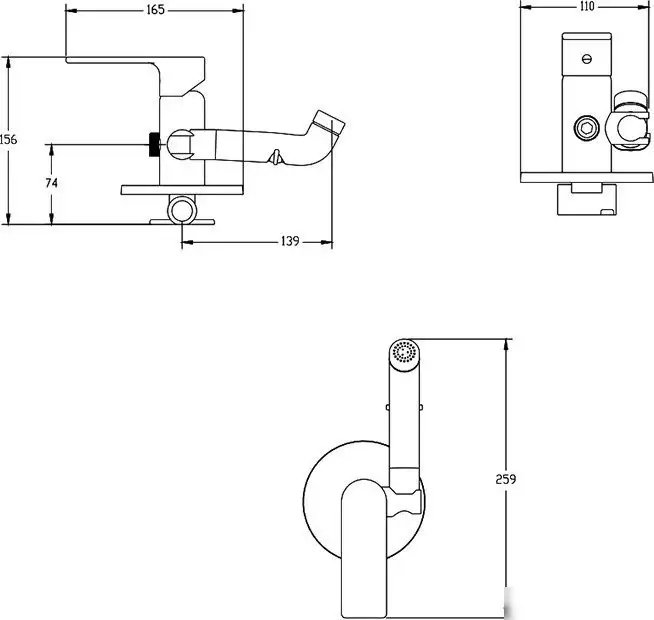 Гигиенический душ Haiba HB55505 - фото товара
