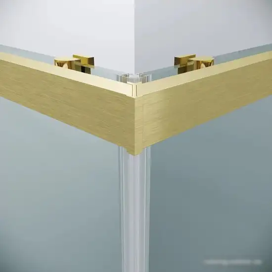 Душевой уголок Grossman Cosmo 80x80x195 300.K33.02.8080.32.00 (золото сатин/прозрачное стекло) - фото товара