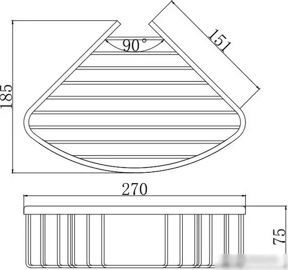 Aquatek Полка Вега AQ4006MB – фото товара