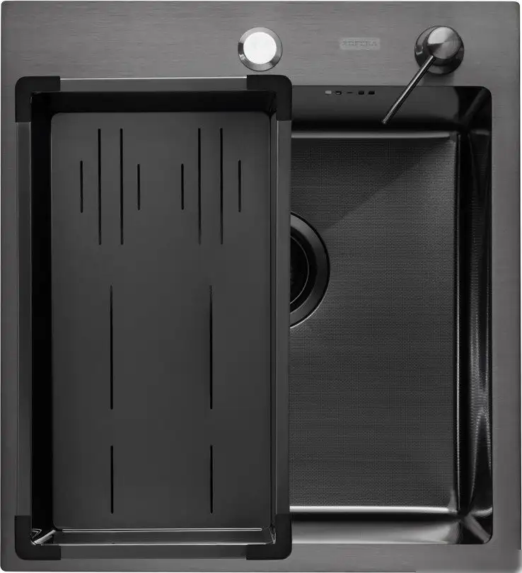 Кухонная мойка ARFEKA Eco AR мойка 450*500, коландер G, дозатор Black Decor Millet - фото товара