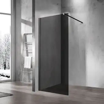 Душевая стенка Vincea Walk-In VSW-1H800CGB (матовый черный/тонированное) - изображение в каталоге