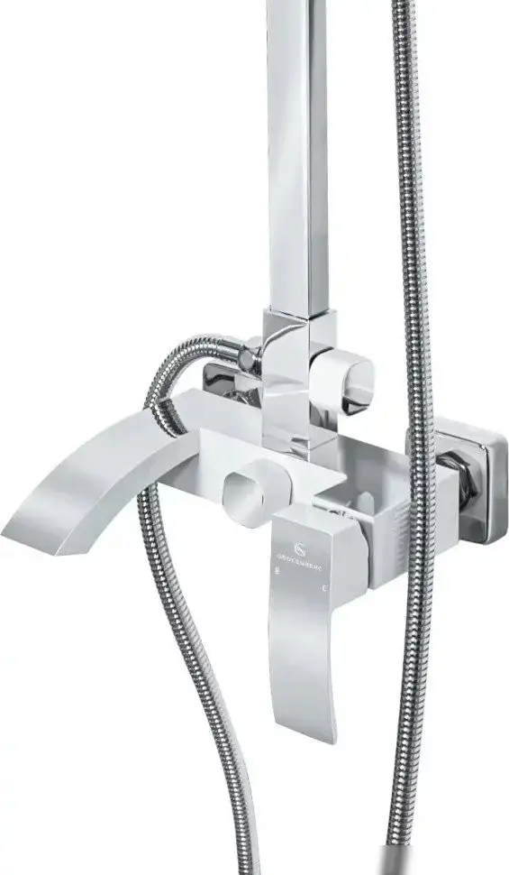 Душевая система Grocenberg GB7007 (белый хром) - фото товара