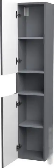 ЗОВ Шкаф-пенал для ванной Дион 150 DP150LAFM7015MKV5 (графит матовый) – фото товара