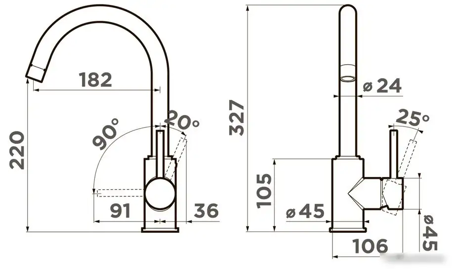 Смеситель Omoikiri Shinagawa-P-ES (эспрессо) - фото товара