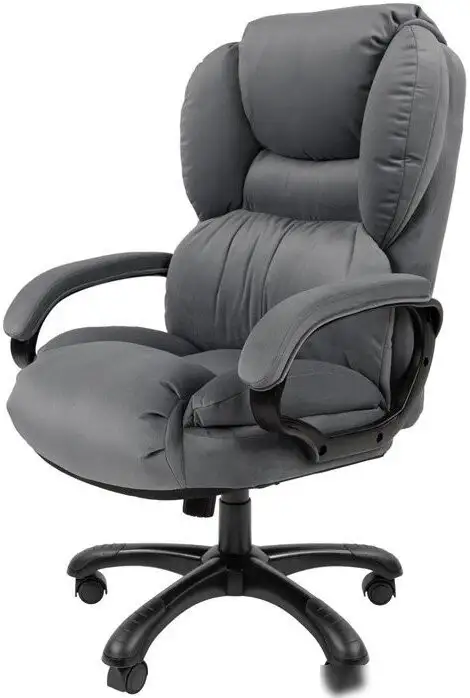 Офисное кресло CHAIRMAN Home 434 (Т-55 серый/черный пластик) – фото товара