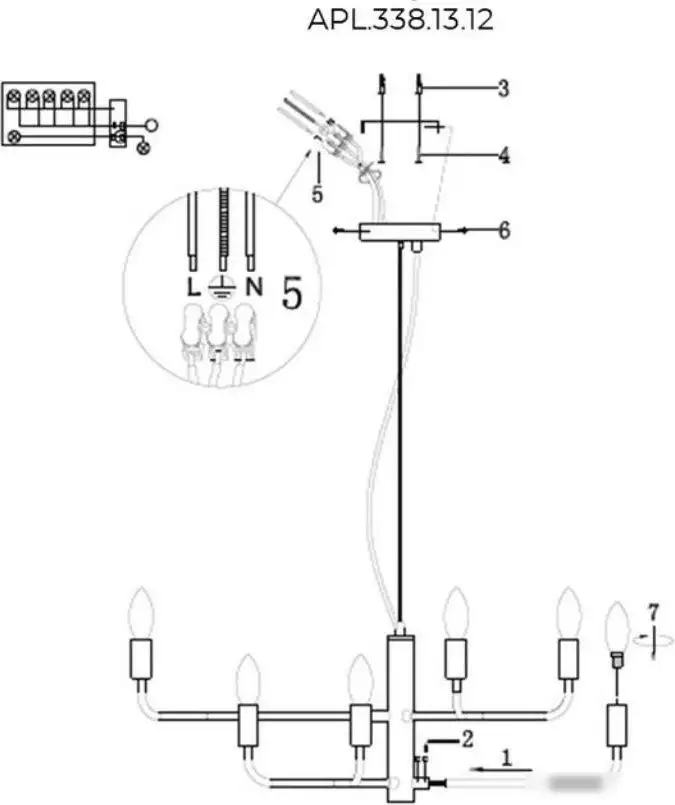 Подвесная люстра Aployt APL.338.03.12 – фото товара