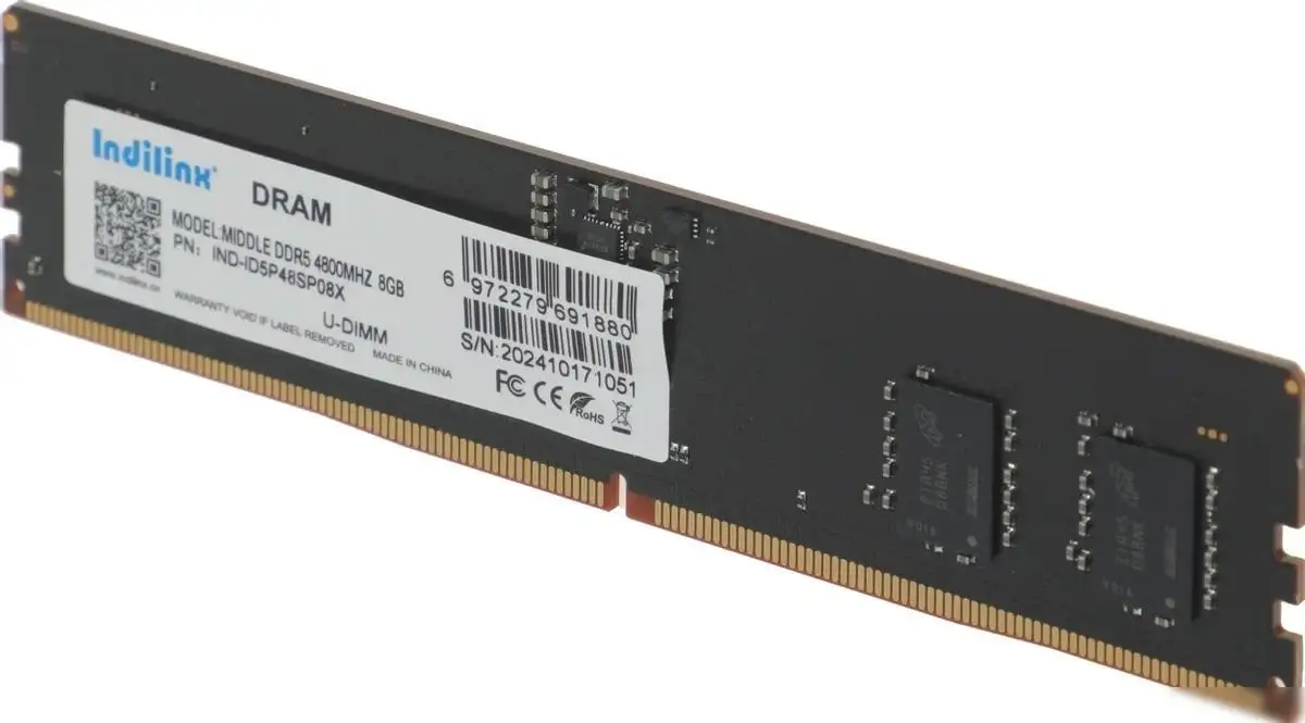 Оперативная память Indilinx 8ГБ DDR5 4800 МГц IND-ID5P48SP08X – фото товара