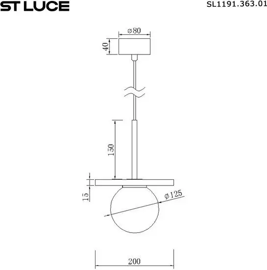 Подвесная люстра ST Luce SL1191.363.01 – фото товара