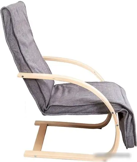 Интерьерное кресло AksHome Grand (ткань, серый)