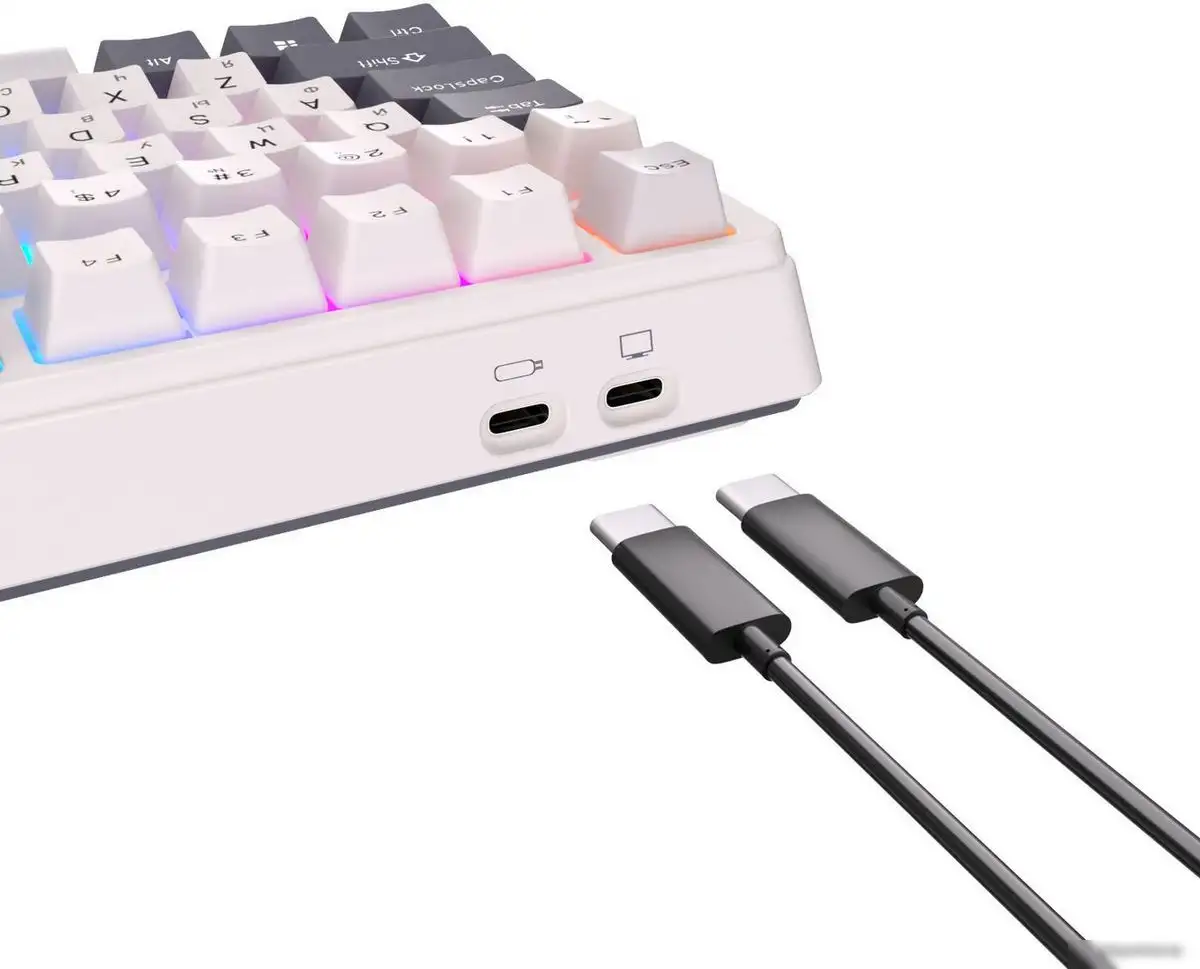 Клавиатура Royal Kludge RK-H81 RGB White Night (RK Blue) – фото товара