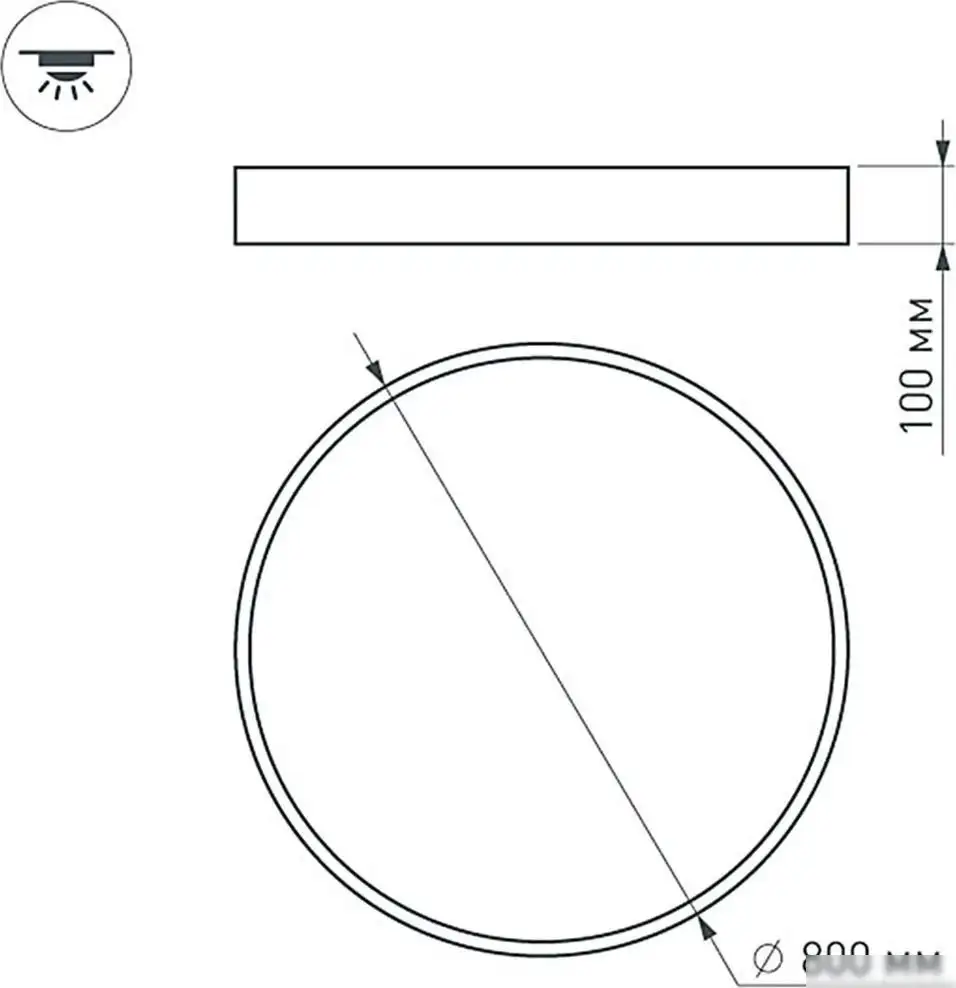 Припотолочная люстра Arlight SP-Tor-Pill-Prism-R800-94W Day4000 022133(4) – фото товара
