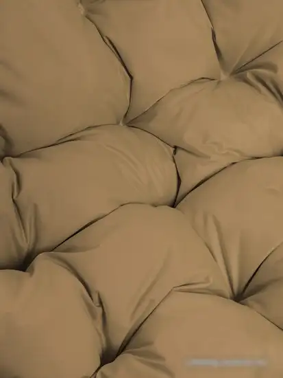 Кресло M-Group Кокос на подставке 11590101 (белый ротанг/бежевая подушка) – фото товара