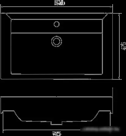 Умывальник Акватон Тигода 80 80.5x47.5 - фото товара