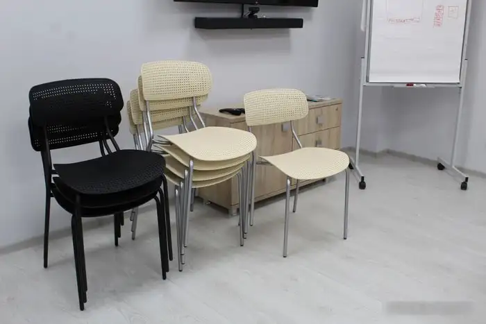 Стул Sheffilton SHT-S85М (белый/бежевый/хром лак) – фото товара