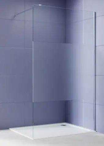 Душевая стенка Aquatek Walk in с держателем 100x200 AQ.WI.100.3CH (хром/прозрачное стекло) - изображение в каталоге