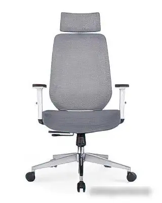 Кресло Norden Имидж Gray 2 YS-0817H(FY+FY)W (белый пластик/серая ткань) – фото товара