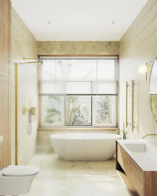 Душевая стенка MaybahGlass 89x195 MGD-690-3ш (сатин стекло/золото) - фото товара