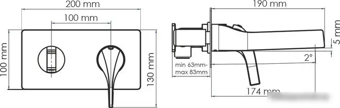 Смеситель Wasserkraft Sauer 7130 - фото товара