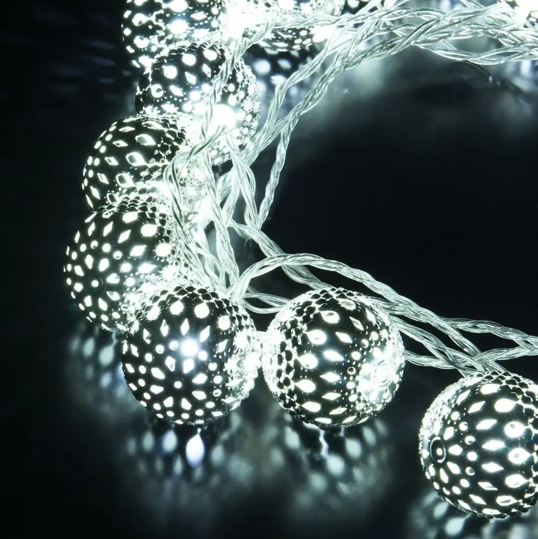 Новогодняя гирлянда Евросвет 400-003 2.8 м (хром/холодный белый) – фото товара