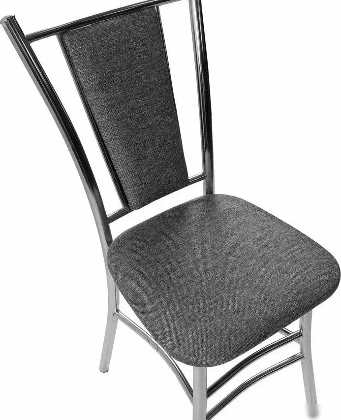 Стул ВВР Марсель (серый/хром, рогожка) – фото товара
