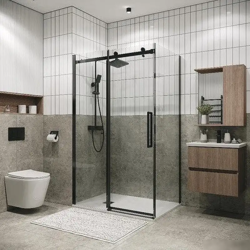 Душевой уголок Grossman Classic 120х100х195 120.K33.04.1210.42.00 (графит сатин/стекло прозрачное) - фото товара