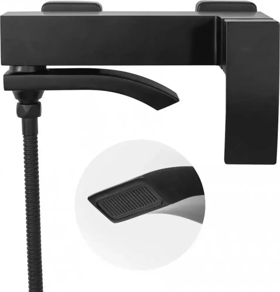 Смеситель Hansberge H4077 (черный матовый) - фото товара