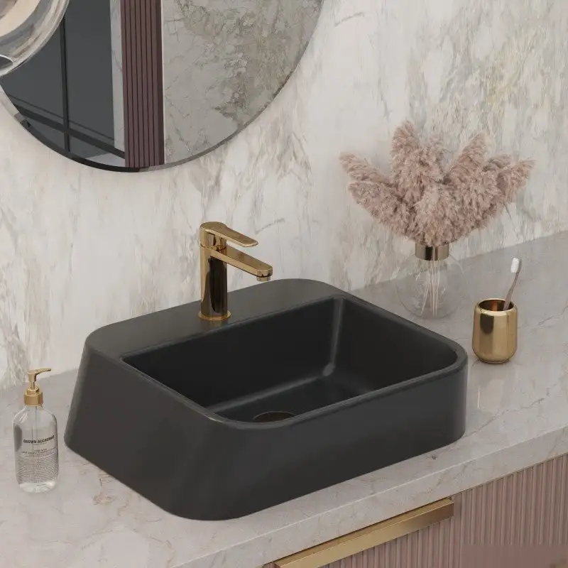 Умывальник Ambassador Benefit 206T20203 (черный матовый) - фото товара