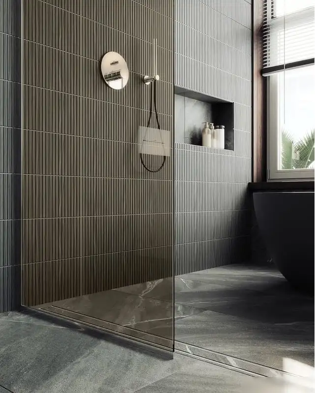 Душевая стенка MaybahGlass 69x195 MGD-702-5у (бронзовое стекло/хром матовый) - фото товара
