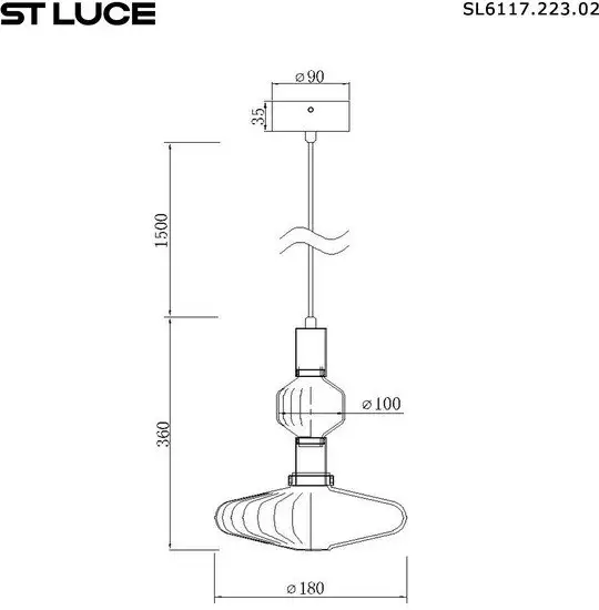 Подвесная люстра ST Luce SL6117.223.02 – фото товара
