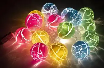 Новогодняя гирлянда SHLights Шарики ILD-16WW-MSH (2.2 м) – изображение в каталоге