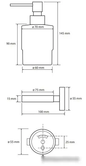 Дозатор для жидкого мыла Bemeta Coral 158109102 – фото товара