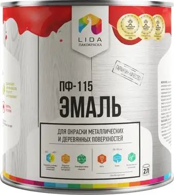 Эмаль LIDA ПФ-115 20 кг (голубой)