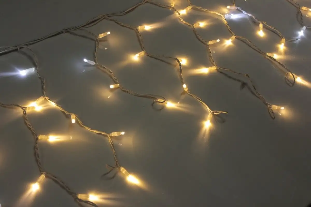 Гирлянда бахрома ULED ULED-LG-90-220V-(W-F-W/B)