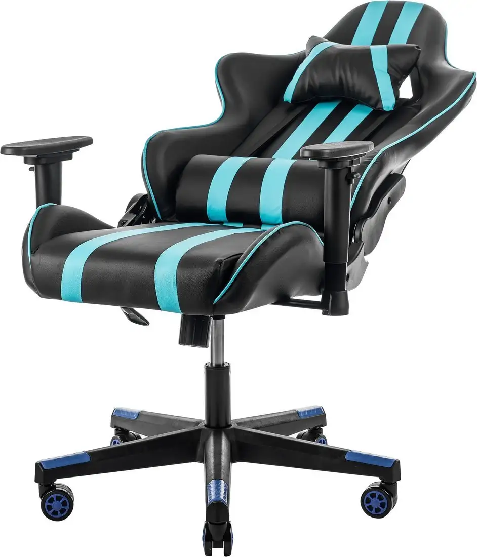 Игровое (геймерское) кресло Mio Tesoro Control 8051 (черный/синий) – фото товара